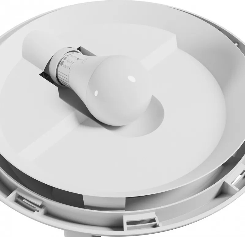 Plafoniera rotonda per esterni E27 IP65 Ø30 cm - Bianca