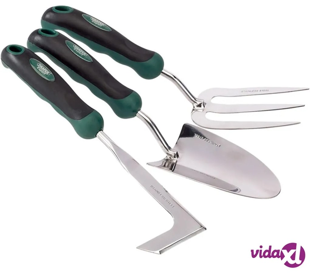 Draper Tools Set da Giardino Pala/Forcella/Estirpatore Erbacce 27436