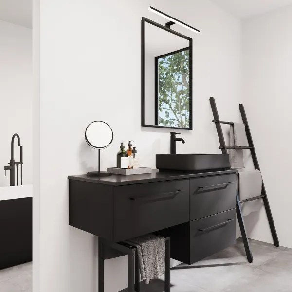 BATH DELUXE 01-060-05-02-00 - Specchio da bagno BORGSTED 60x80 cm nero