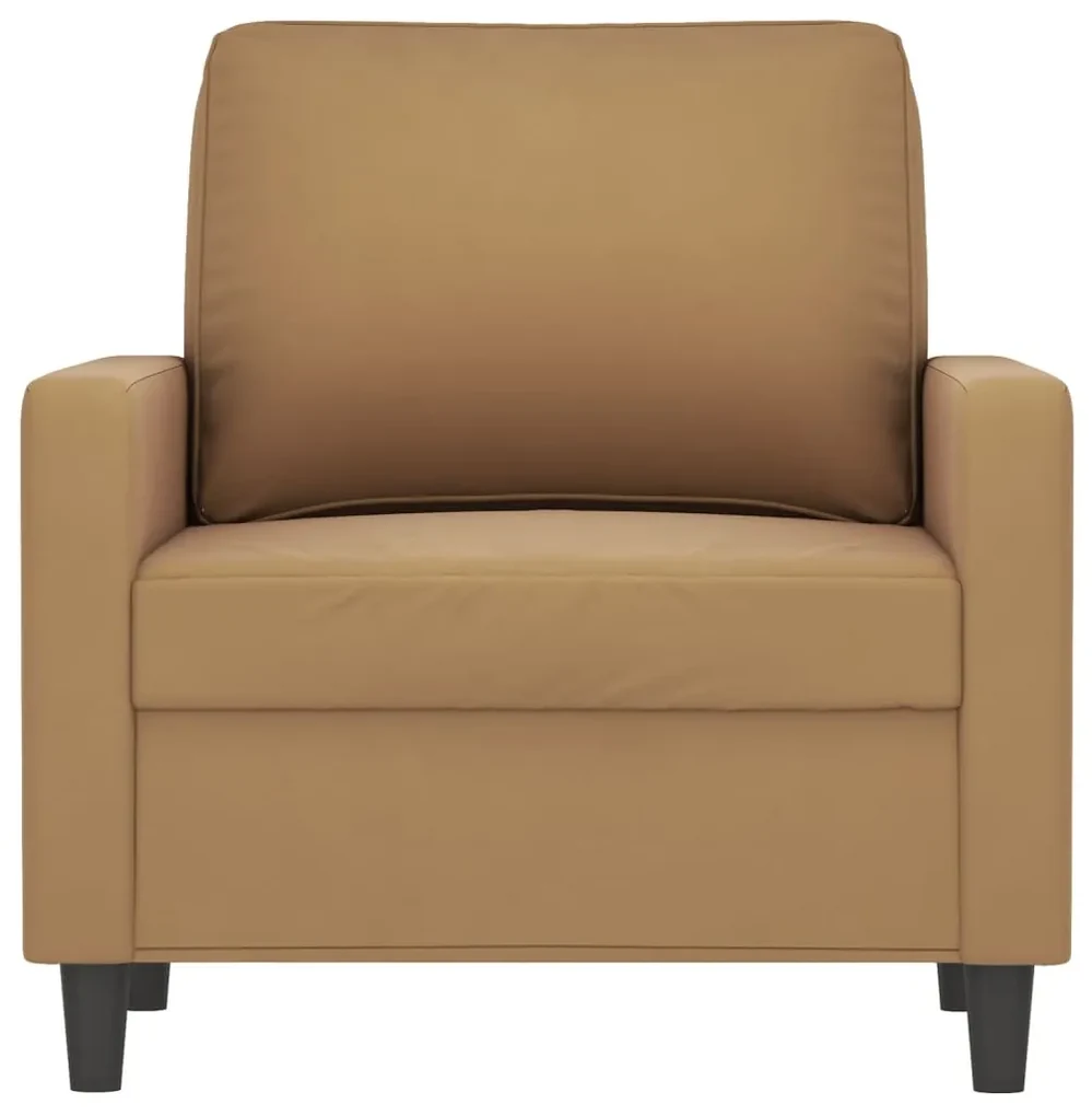 Poltrona marrone 60 cm velluto