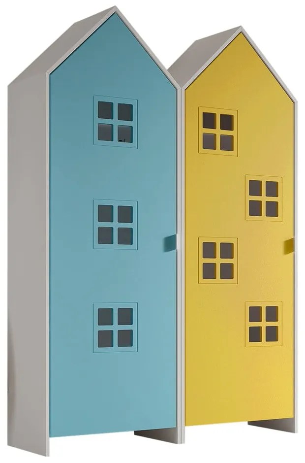 Armadio per bambini giallo e azzurro 115x171,5 cm CASAMI BRUGES - Vipack