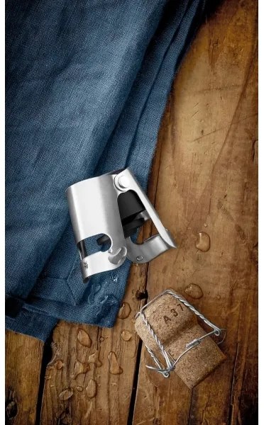 WMF - Tappo per champagne CLEVER & MORE 4x5 cm in acciaio inox