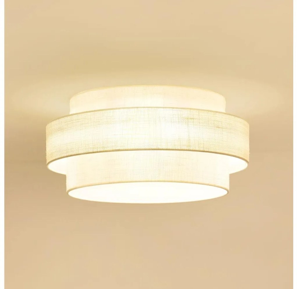 Brilagi - Plafoniera SPACE YUTE LED/12W/230V diametro 50 cm color crema