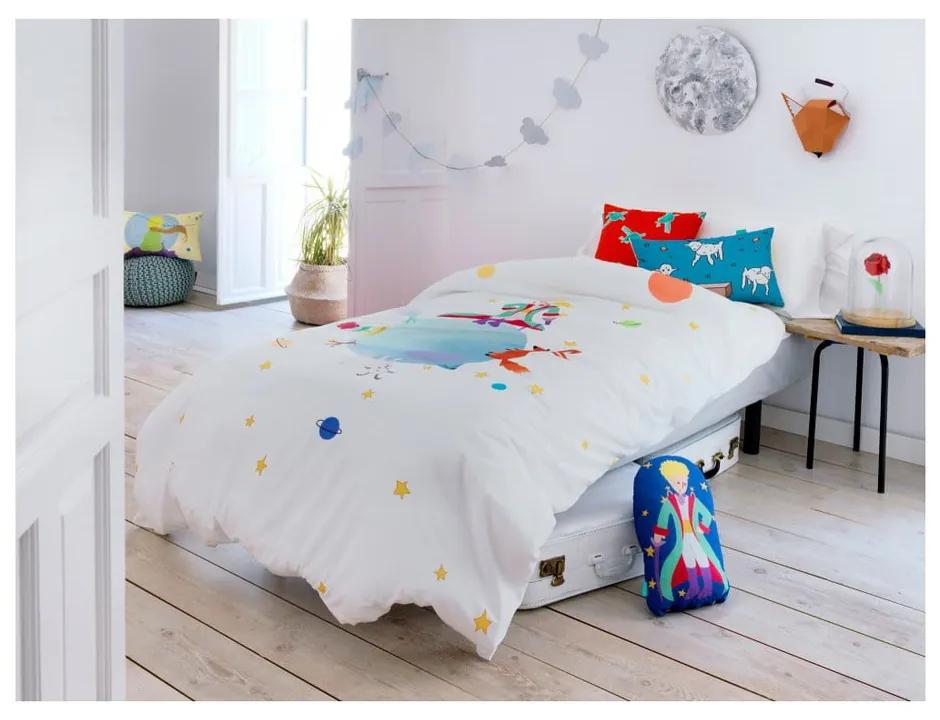Copripiumino e cuscino in cotone per bambini , 100 x 120 cm Le Petit Prince - Mr. Fox
