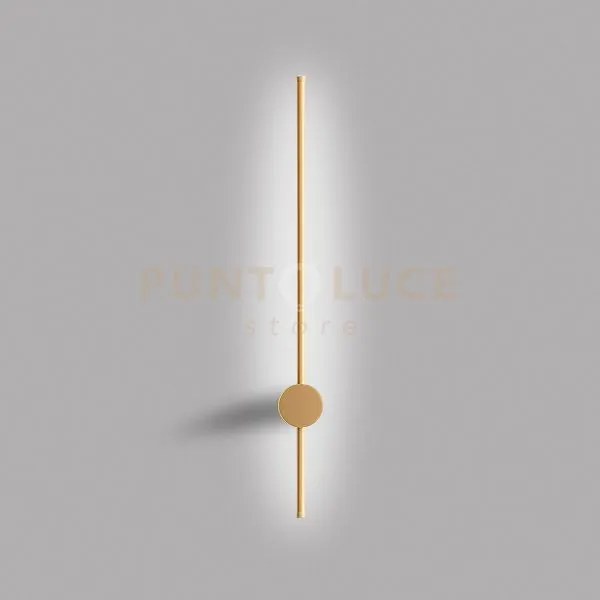 Enila a - applique a parete oro a led 3000k 1150lm 20w dimmerabile ...