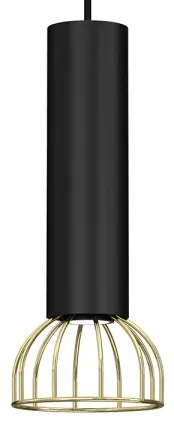 Lampadario su filo  DANTE 1xGU10/25W/230V nero/oro