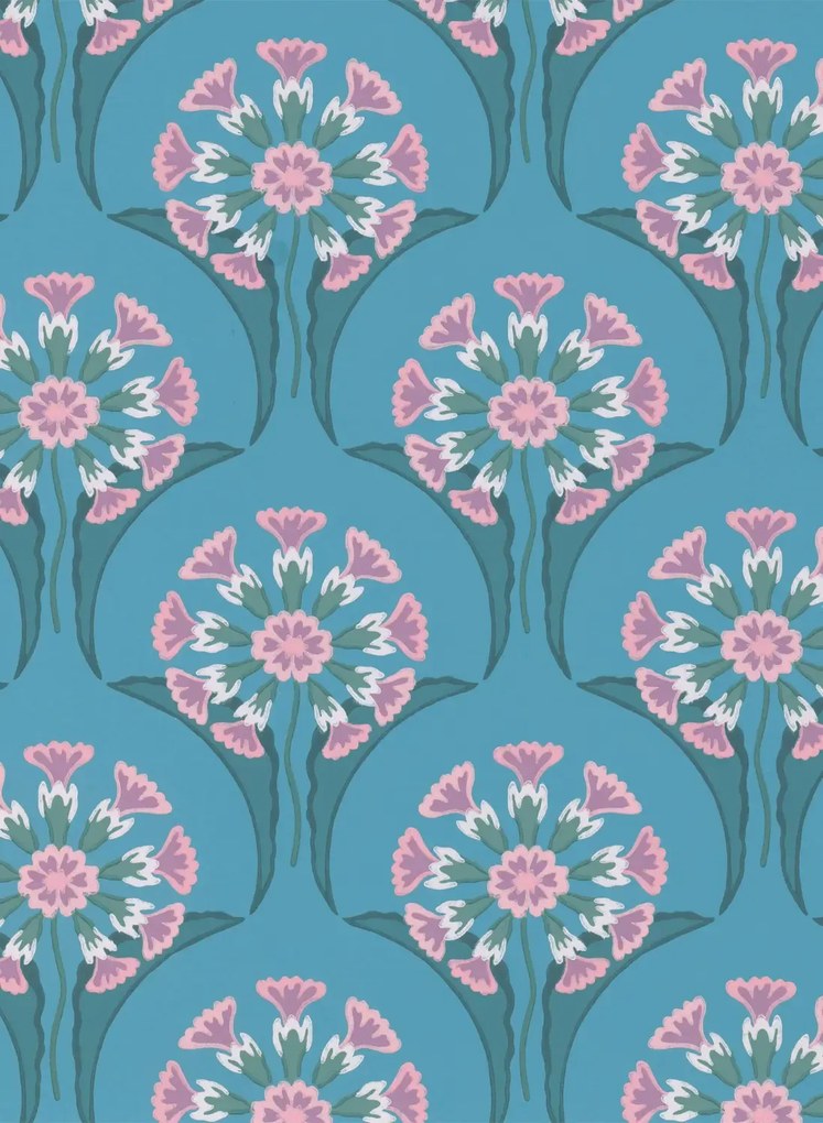 Little Greene Carta da parati Hencroft - Azure