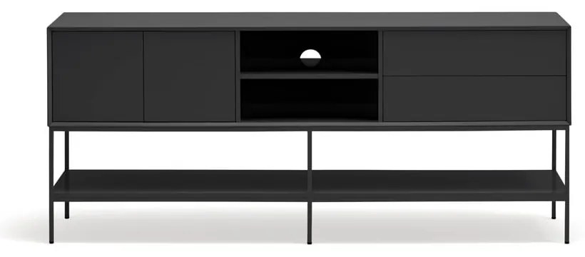 Mobile TV nero 175x74x45 cm Platt – Teulat