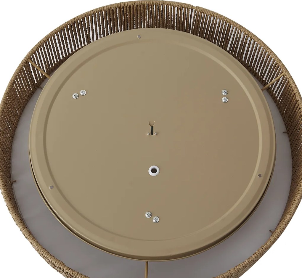 Plafoniera Japandi naturale con paralume 46cm 3 luci - Luz