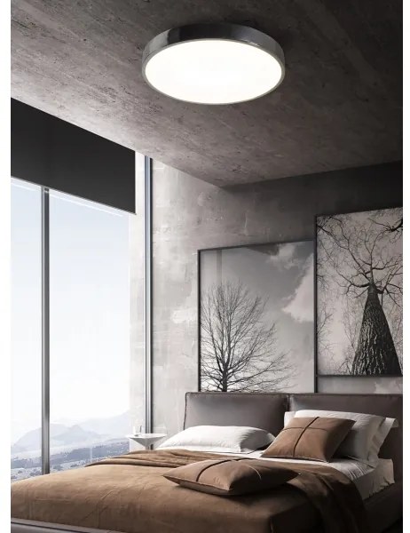 Top Light Metallo 40CR +TC - Plafoniera LED METAL LED/51W/230V + +TC cromo