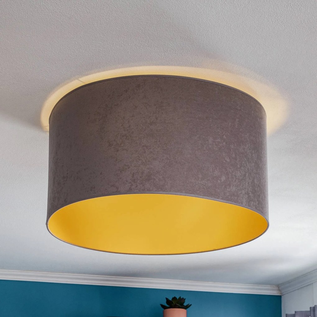Duolla Plafoniera Golden Roller Ø 60 cm grigio/oro