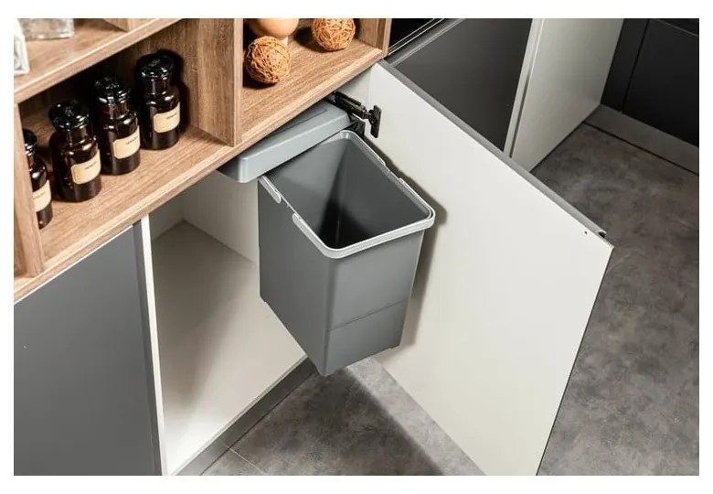 Cestino per rifiuti in plastica incorporato da 18 l Swing 2.0 - Elletipi