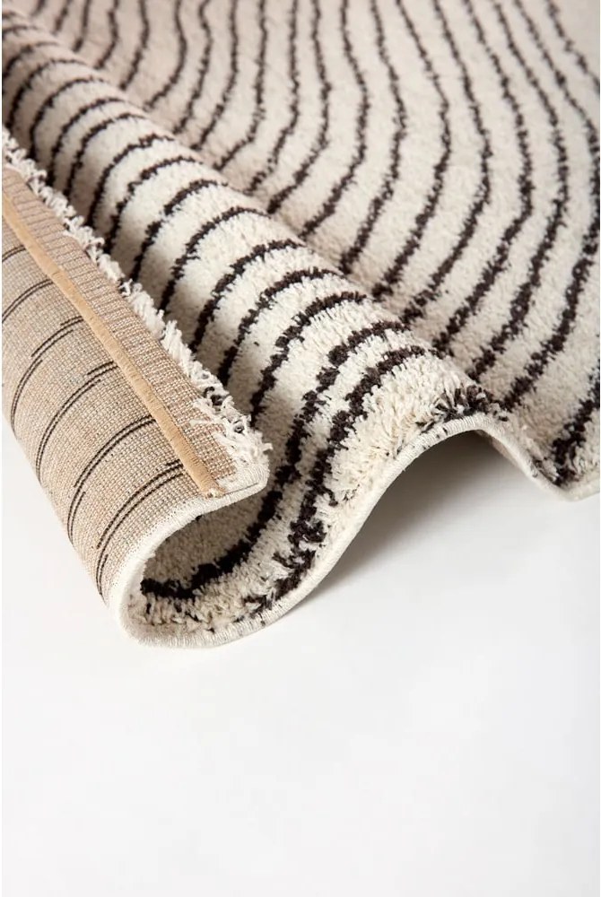 Tappeto nero/beige 120x180 cm Coastalina – Universal