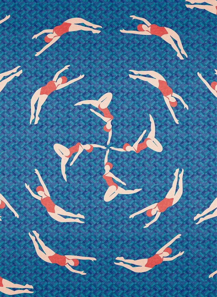 Coordonne Carta da parati panoramica Swimmers - 6500020