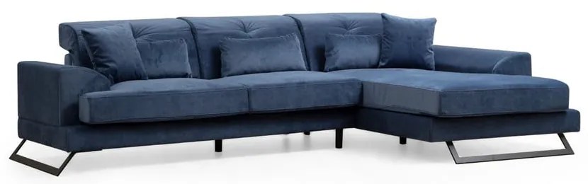 Divano angolare blu (angolo destro) Frido - Balcab Home