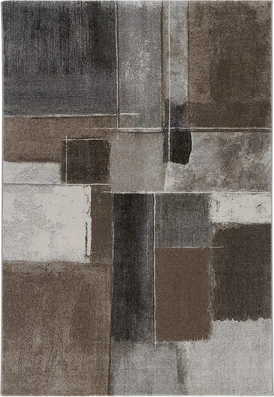 Tappeto Gallery Abstract in polipropilene marrone L 230 x L 160 cm