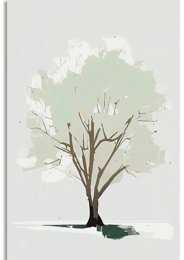 Stampa su tela – Albero con un tocco di minimalismo