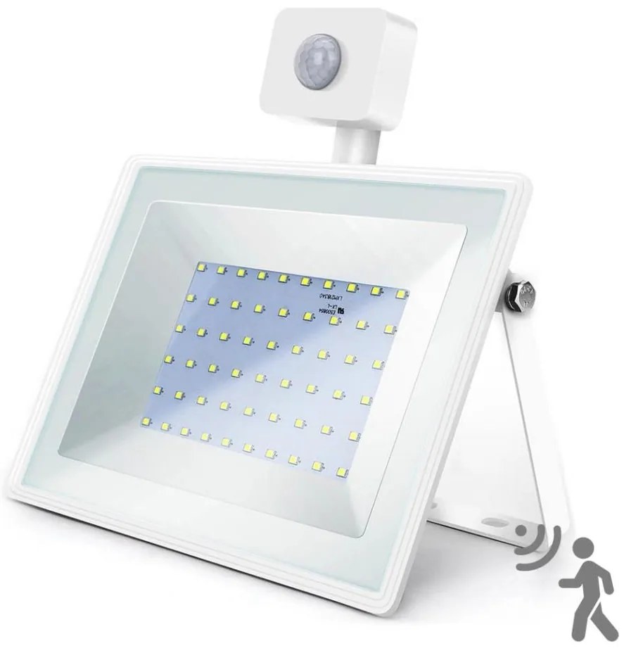 Aigostar - Proiettore LED con sensore LED/50W/230V 6400K IP65 bianco
