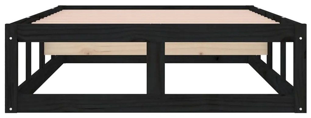 Giroletto nero 100x200 cm in legno massello