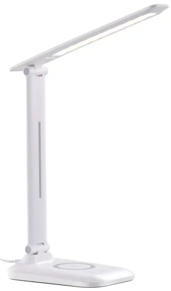 Immax 09107L - Lampada da tavolo LED dimmerabile con ricarica wireless QI LUMI LED/7W/230V bianco