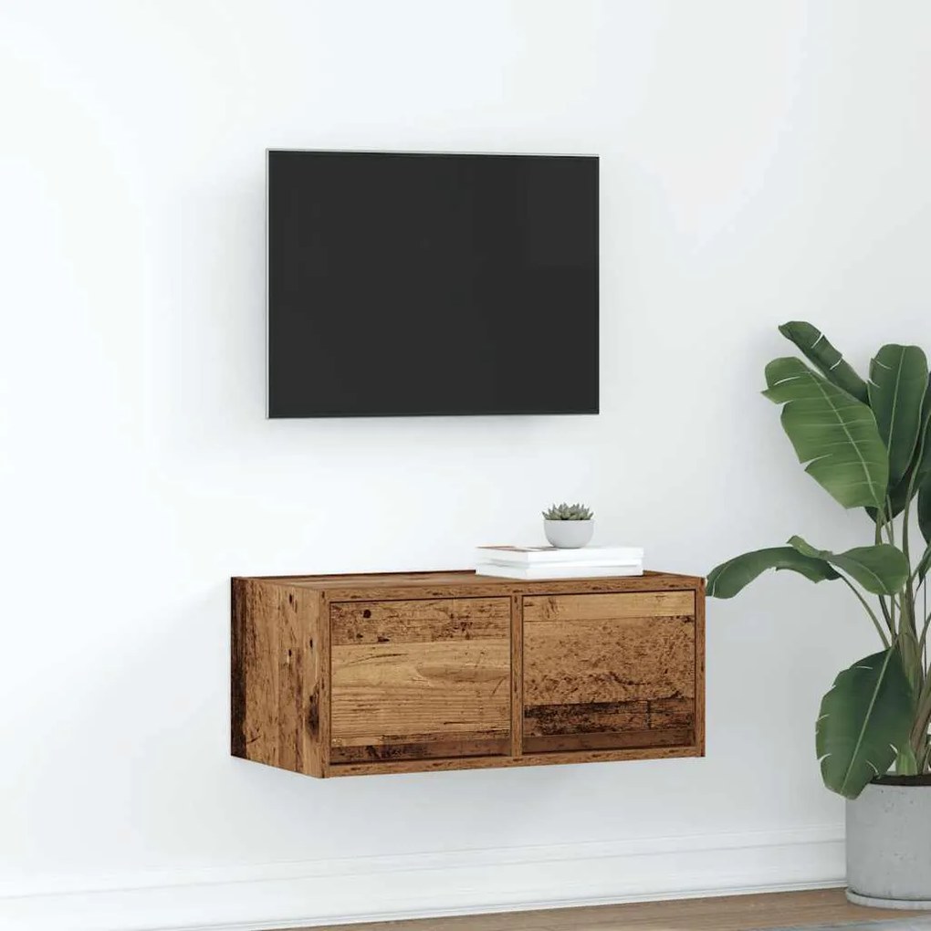 Mobile Porta Tv Legno Antico 60x31x25,5 Cm Legno Multistrato /