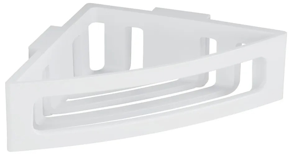 Mensola angolare bianca autoportante in plastica per il bagno Bralia - Wenko
