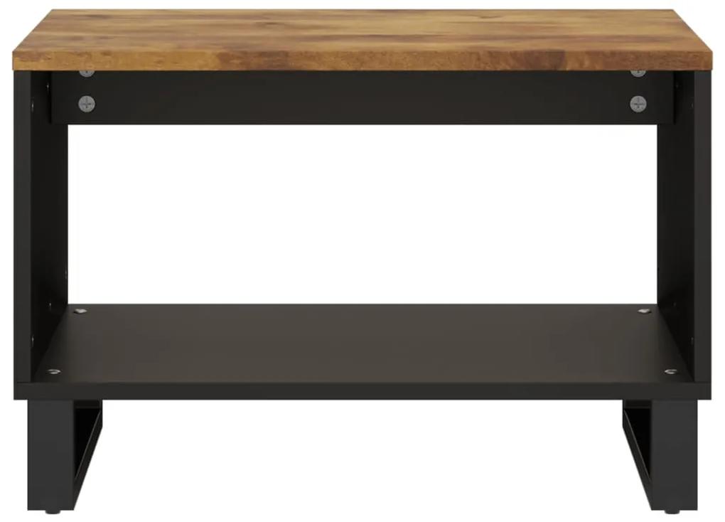 Tavolino da salotto 60x50x40 cm in legno massello di mango