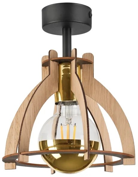 Lampadario a plafone LANDO 1xE27/15W/230V quercia