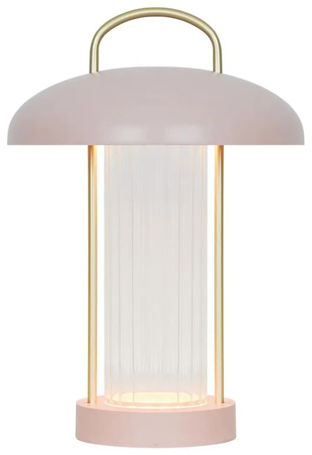 Nordlux - LED dimmerabile. Lampada da tavolo ricaricabile a sfioramento MIRANO LED/3W/3,7V rosa