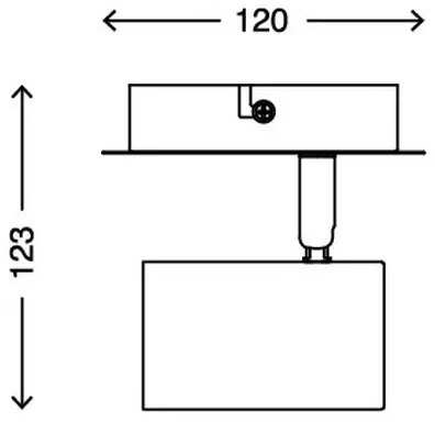 Briloner 2857-016 - Faretto da muro SPOT 1xGU10/40W/230V bianco