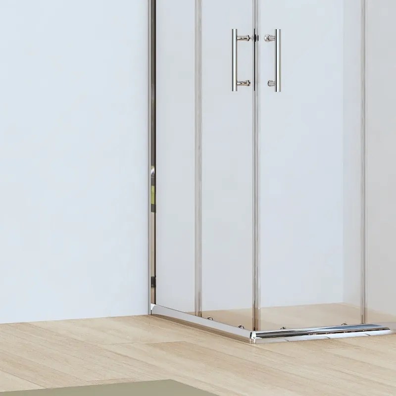 Kamalu - Box doccia 80x80 angolare altezza ridotta 170cm | CHIARA EDGE-R