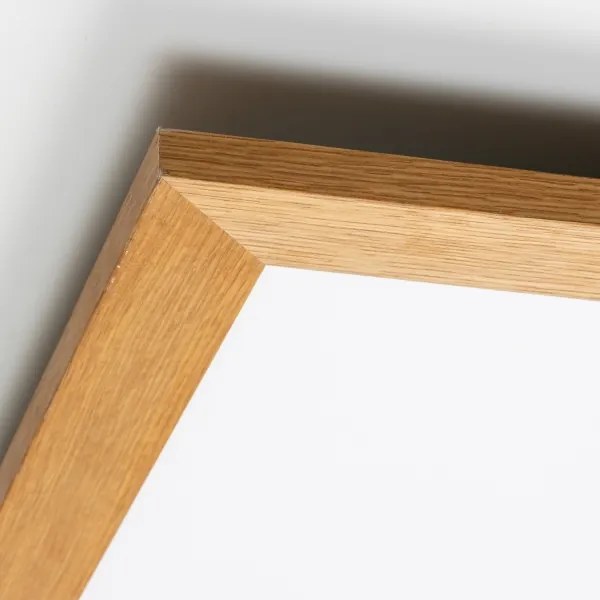 Brilagi - Lampada LED dimmerabile SLIMFRAME WOOD LED/58W/230V 64x64 cm + telecomando