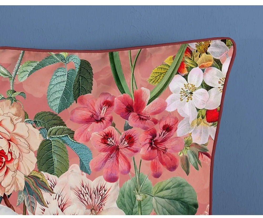 Lenzuolo singolo in cotone biologico arancione Flowery, 140 x 220 cm Organic - Descanso