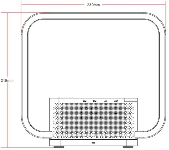 Immax 08994L - Lampada da tavolo LED dimmerabile con sveglia e di ricarica 18W/230V bianco