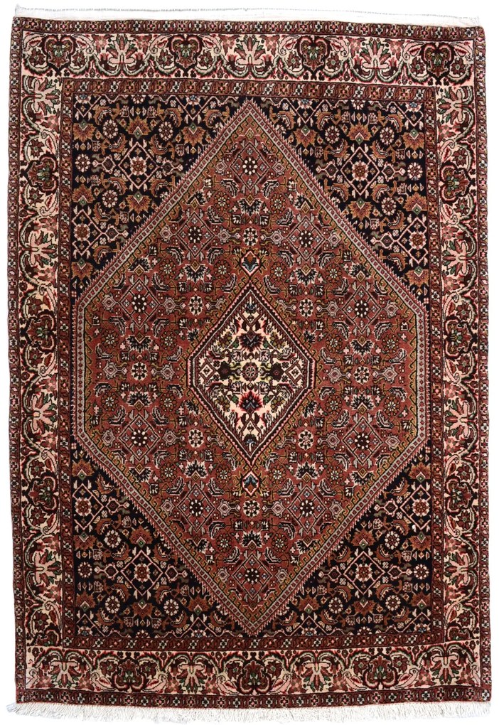 Bidjar Tappeto persiano 110x150 Rosso (Iran) Annodato A Mano