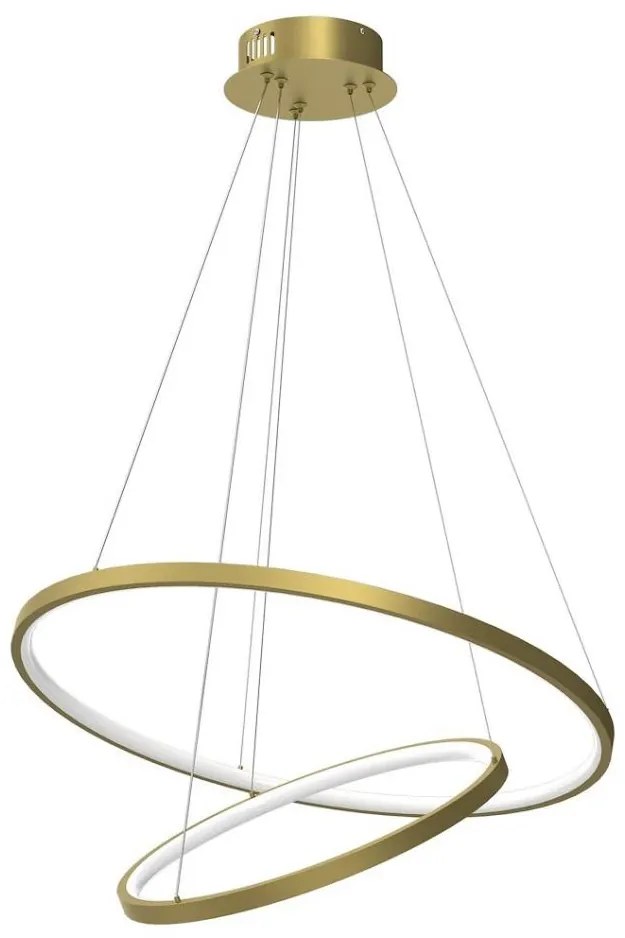 Lampadario LED a sospensione con filo HOOP LED/51W/230V diametro 60 cm 4000K oro