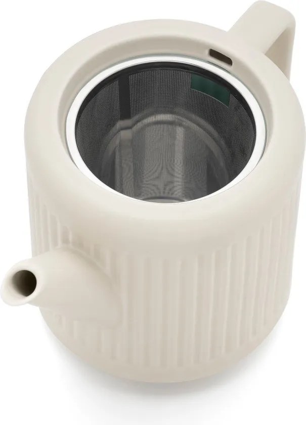 Teiera bianca in porcellana con filtro 1,2 l Skagen – Bredemeijer