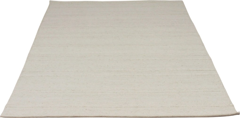 NECTOR - tappeto in lana avorio con decoro