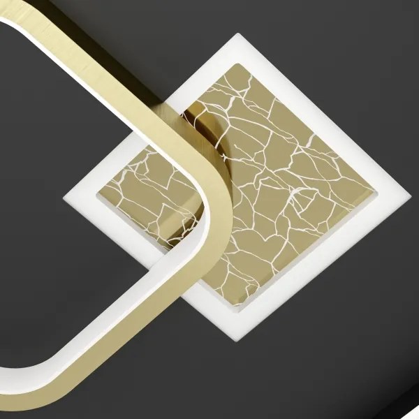 Eglo 901245 - Plafoniera LED TIRIOLO LED/16,2W/230V+LED/9,2W nero/oro