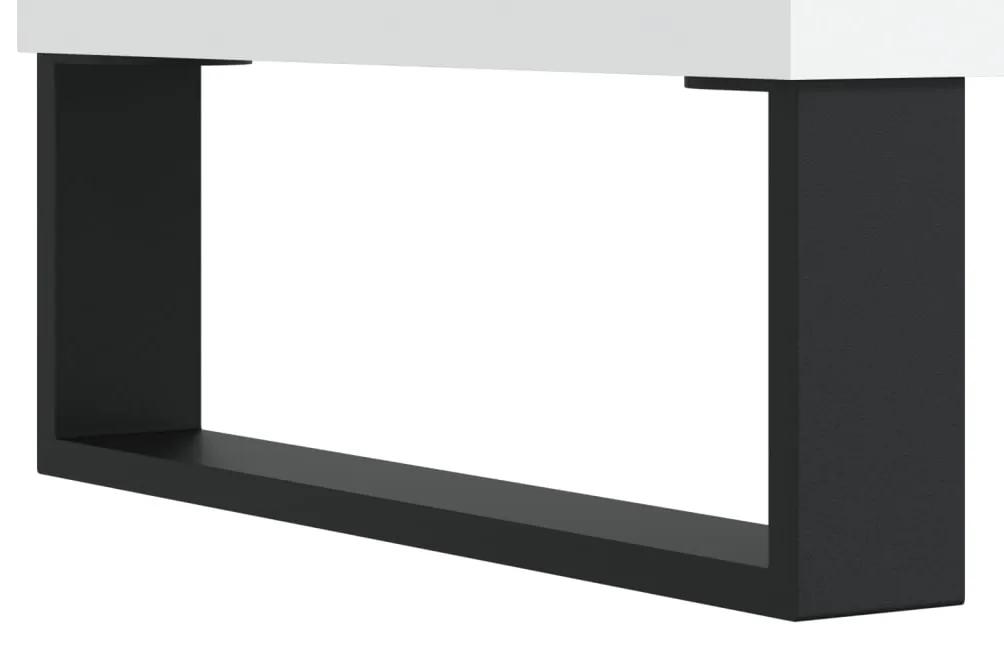 Tavolino da Salotto Bianco 60x50x40 cm in Legno Multistrato