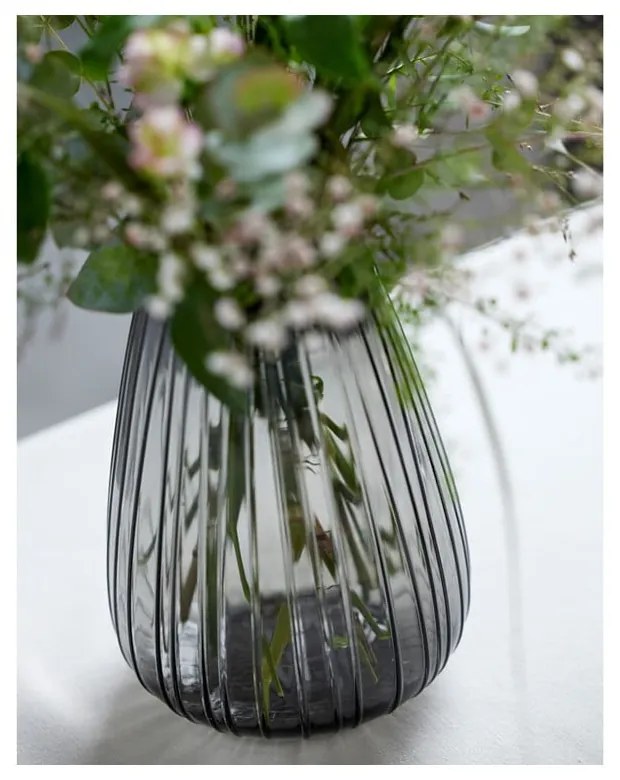 Vaso in vetro grigio Kusintha - Bitz