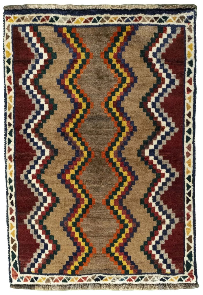 Gabbeh Tappeto 80 x 120 (Iran) Annodato A Mano