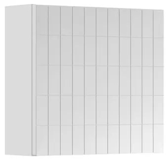 Pensile bagno Pixel laccato opaco bianco, 1 anta apertura da sinistra P 17 x L 40 x H 40 cm
