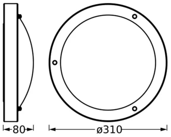 Osram - Plafoniera per bagno BATHROOM CLASSIC 1xE27/15W/230V IP44