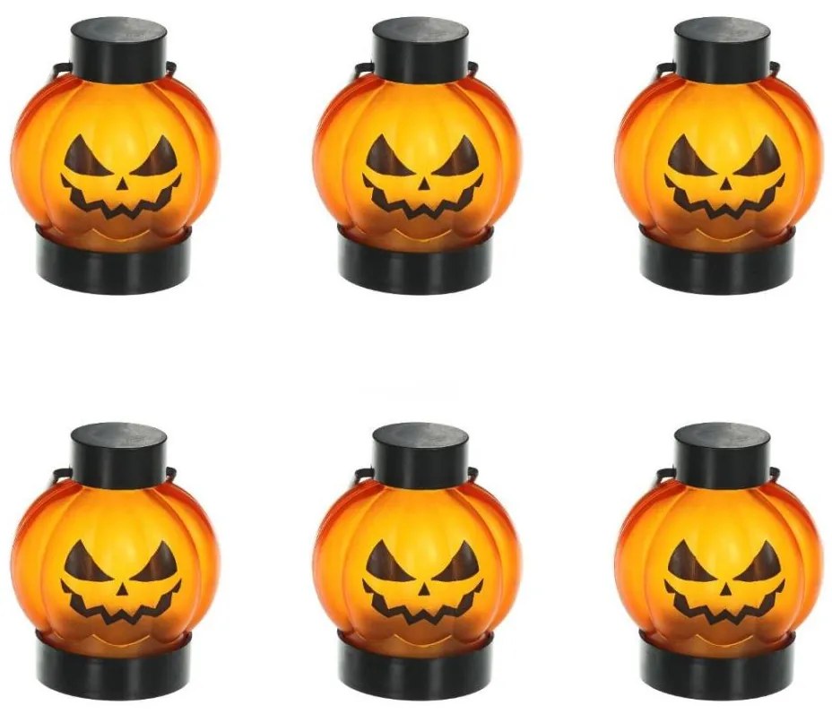 Retlux - SET 6x LED Decorazione HALLOWEEN LED/1xCR2032/bianco caldo zucche