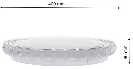 Plafoniera LED dimmerabile LAYLA con telecomando LED/26W/230V