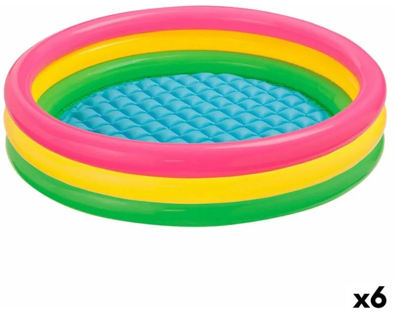 Piscina Gonfiabile per Bambini Intex Sunset Anelli 275 L 147 x 33 x 147 cm (6 Unità)