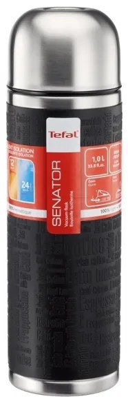 Tefal - Thermos con tazza 1 l SENATOR acciaio inossidabile/nero