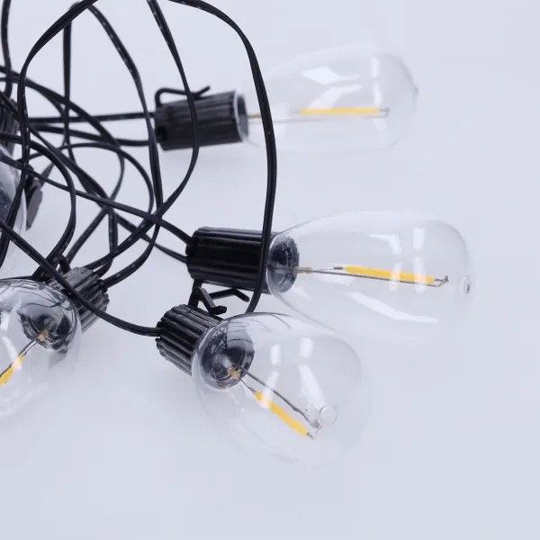 Brilagi - Ghirlanda natalizia LED da esterno 10xLED/3xAA 3,2 m IP44 bianco caldo