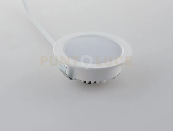 Incasso led nemo bianco in termoplastica 3,5w 300lm 4000k ip44 6,5x...